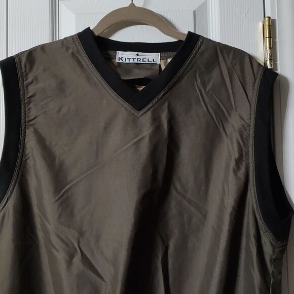 Mens Kittrell pullover vest  brown and black  Vest  Sz M - Picture 3 of 6